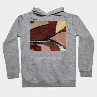 Rose Lemon Wine Red Abstract Art Hoodie